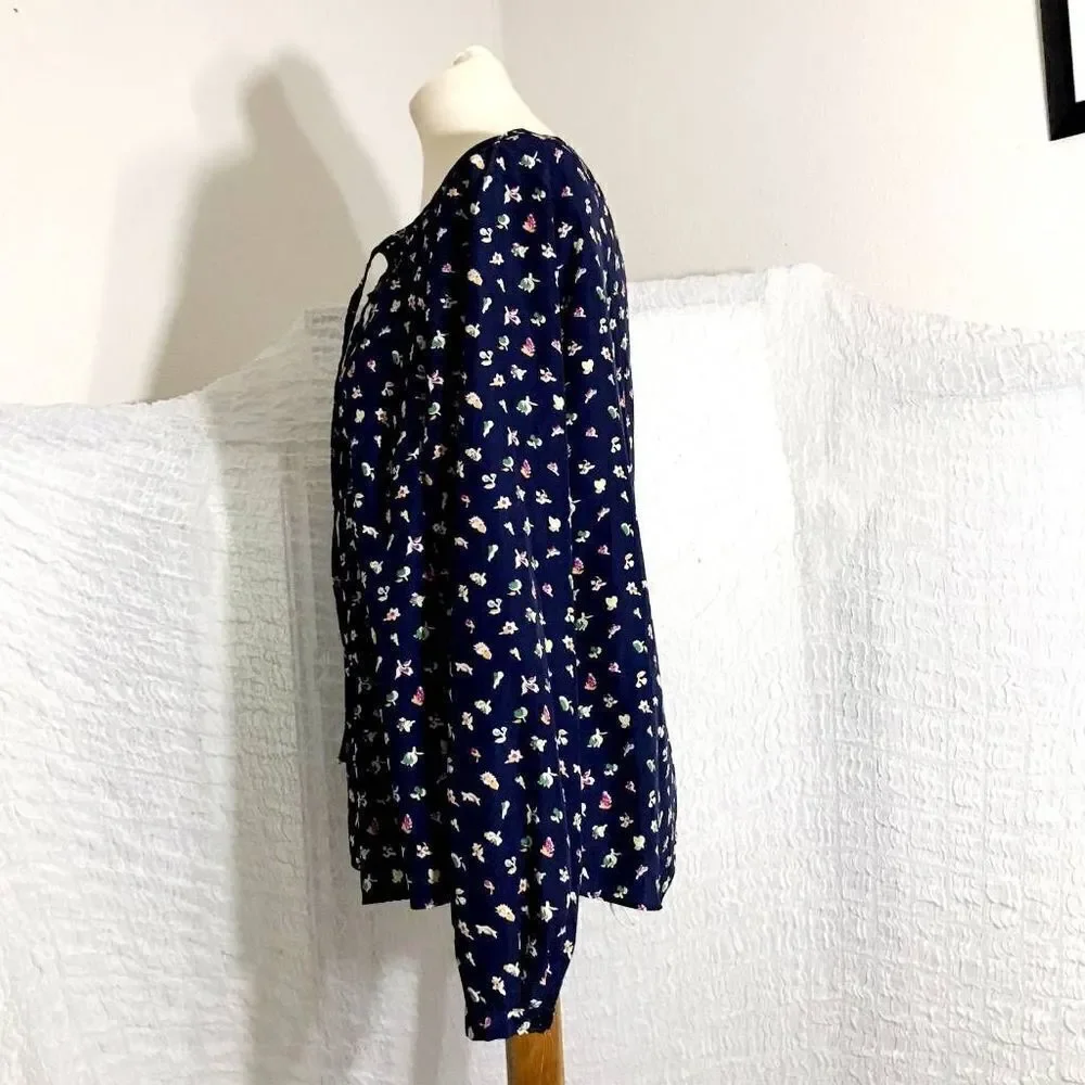 Dalia Collection Flower Print Top Size L - Picture 2 of 8